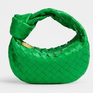 Bottega Veneta Nappa Intrecciato Mini Jodie Parakeet Green Handbag